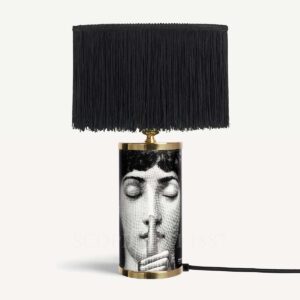 fornasetti lampada da tavolo silenzio con paralume