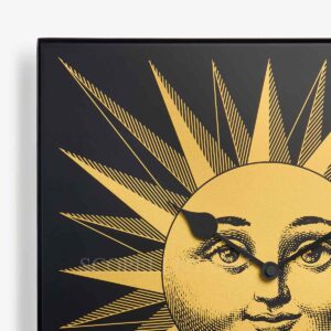 fornasetti orologio da parete grande sole oro