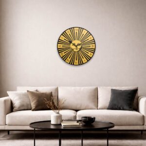 fornasetti orologio da parete sole raggiante oro