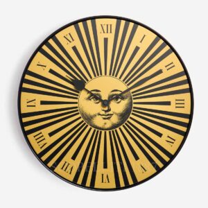 fornasetti orologio da parete sole raggiante oro