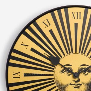 fornasetti orologio da parete sole raggiante oro