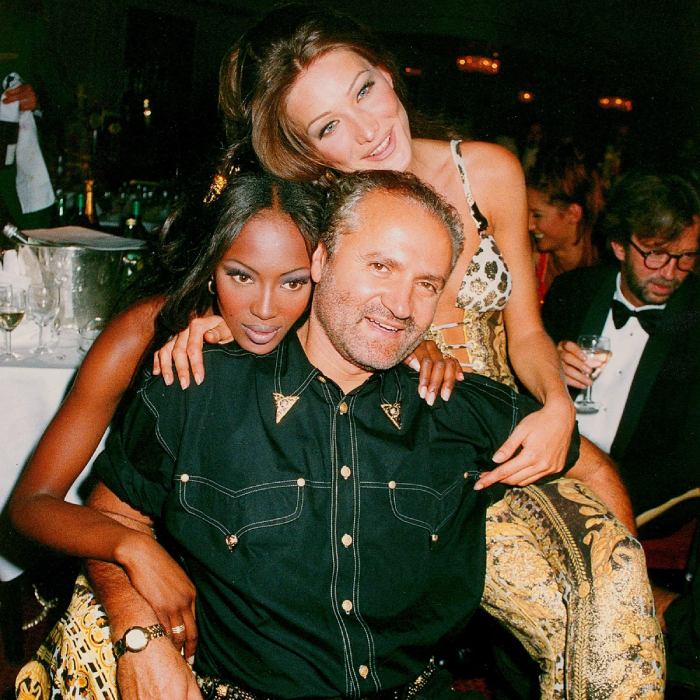 versace con supermodelle